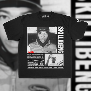 SKILLIBENG "BADEVRYDAY" PREMIUM" UNISEX TEE IN BLACK image 0