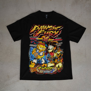 PAWS OF FURY - GARFIELD VS ODIE - "PREMIUM" UNISEX TEE
