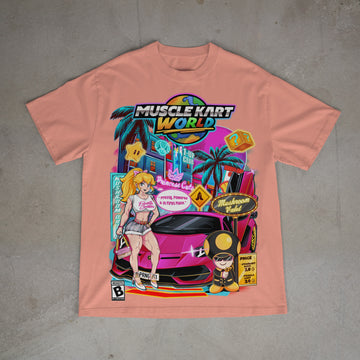 MUSCLE KART - PRINCESS PEACH - "PREMIUM" UNISEX TEE