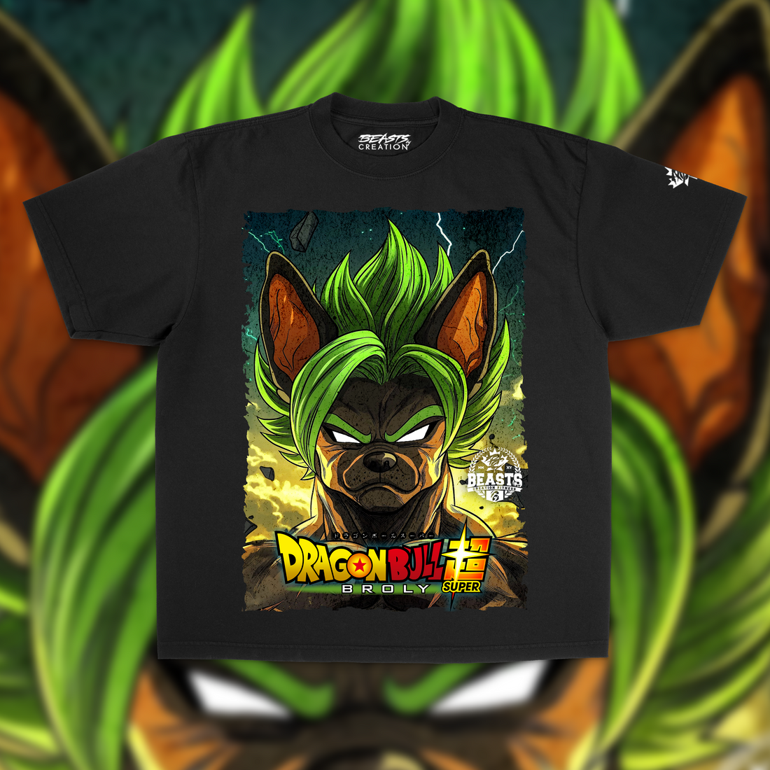 BROLY "DRAGONBULLZ" PREMIUM TEE IN BLACK  image 0