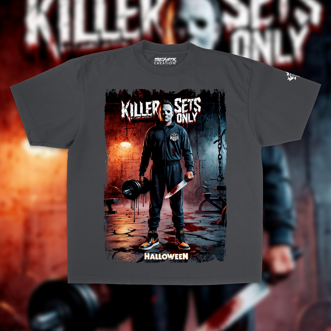 MICHAEL MYERS "KILLER SETS ONLY" PREMIUM TEE IN BLACK  image 0