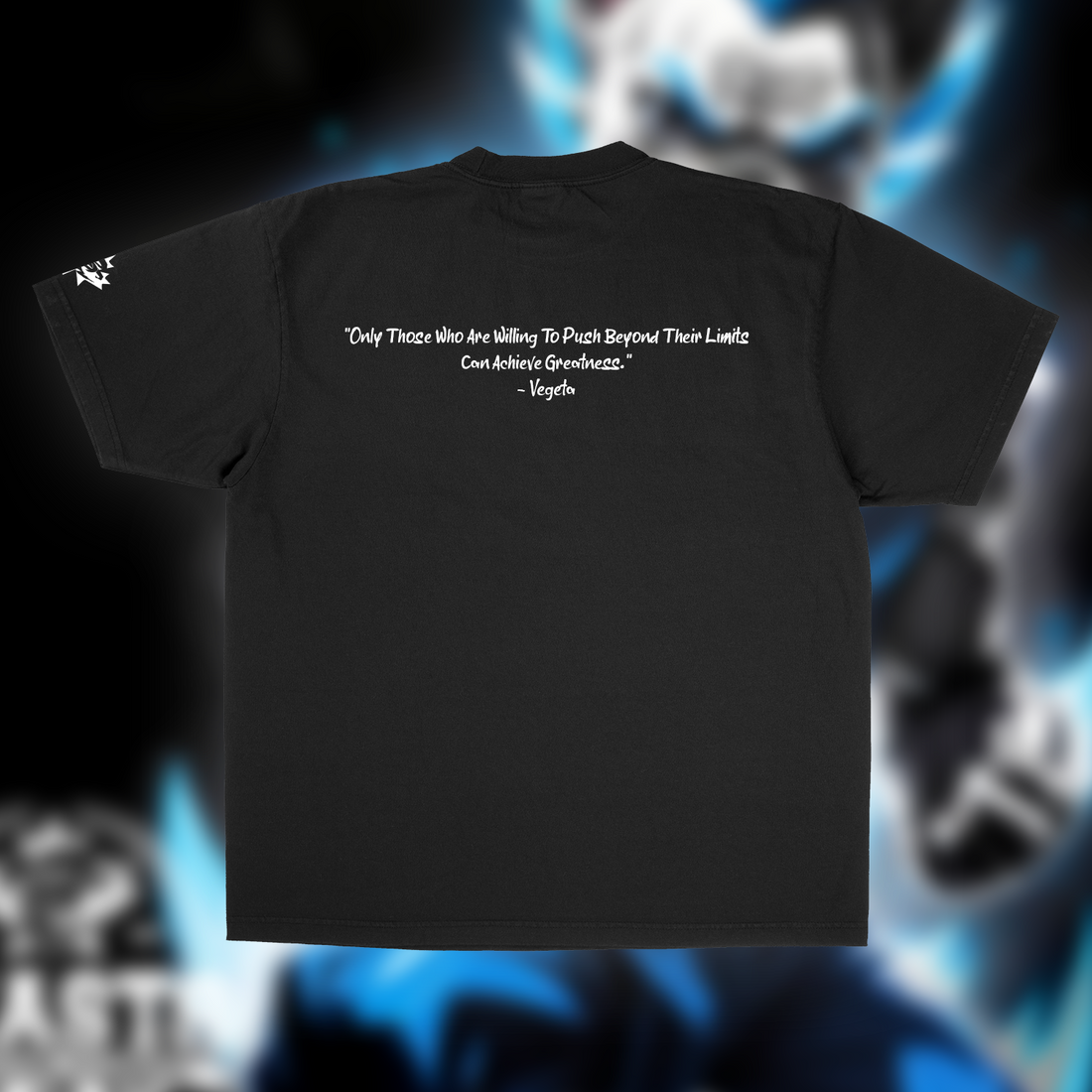 VEGETA DRAGONBULL Z "PREMIUM" OVERSIZED UNISEX TEE IN BLACK image 0