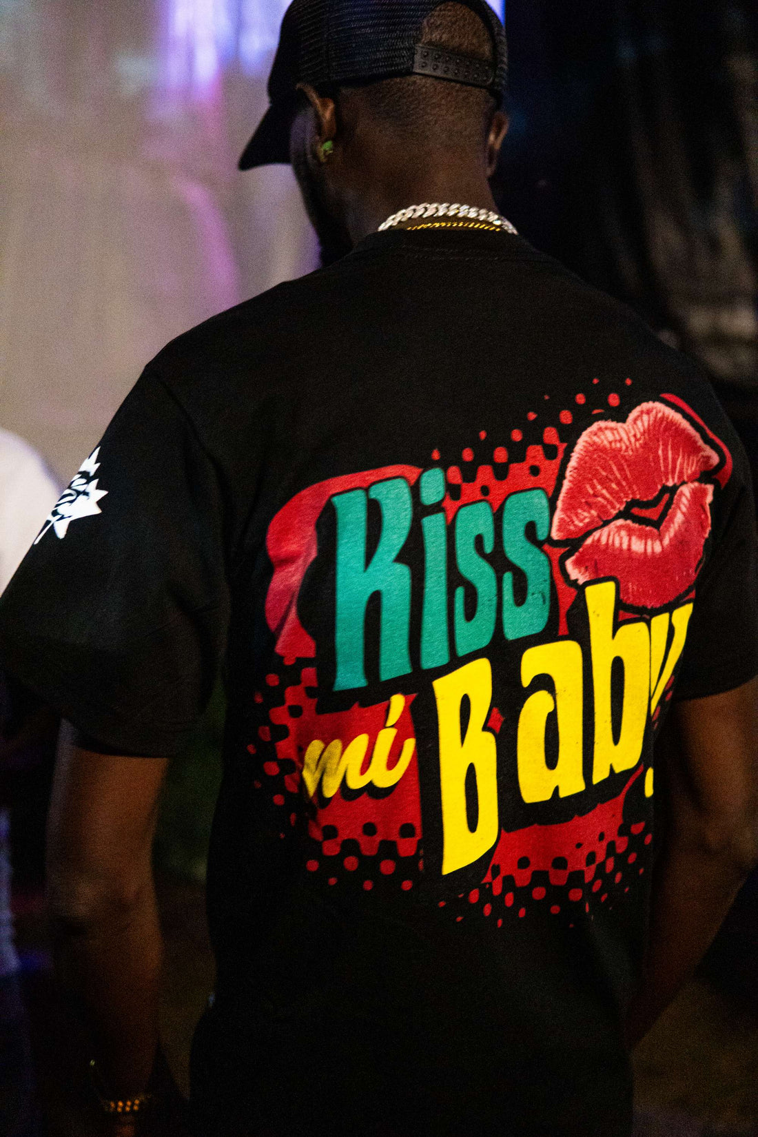 VYBZ KARTEL "KISS MI BABY" PREMIUM" UNISEX TEE IN BLACK image 3