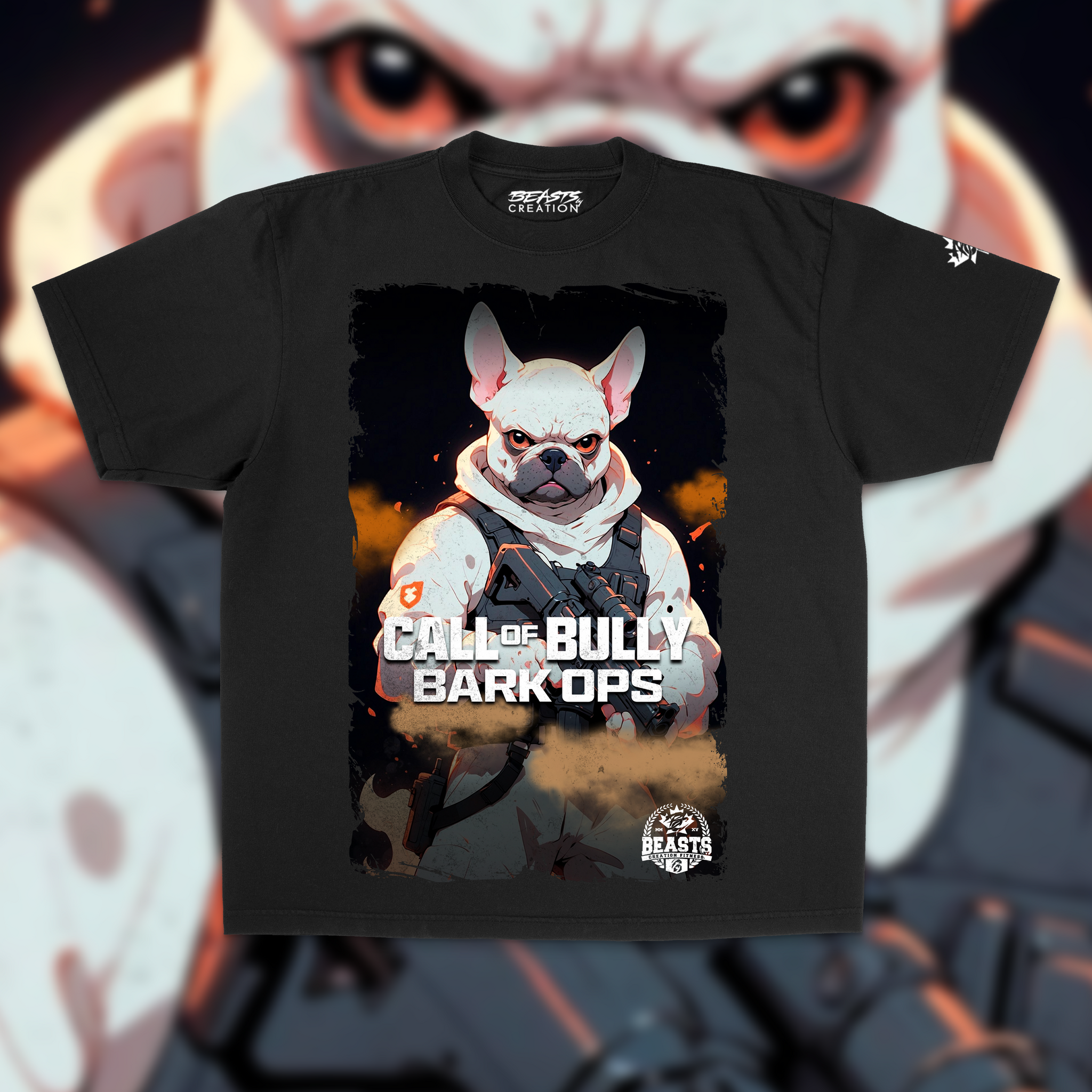 CALL OF BULLY "BARK OPS" PREMIUM TEE IN BLACK image 0