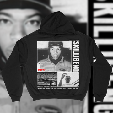 SKILLIBENG "BADEVRYDAY" PREMIUM" HOODIE IN BLACK image 0