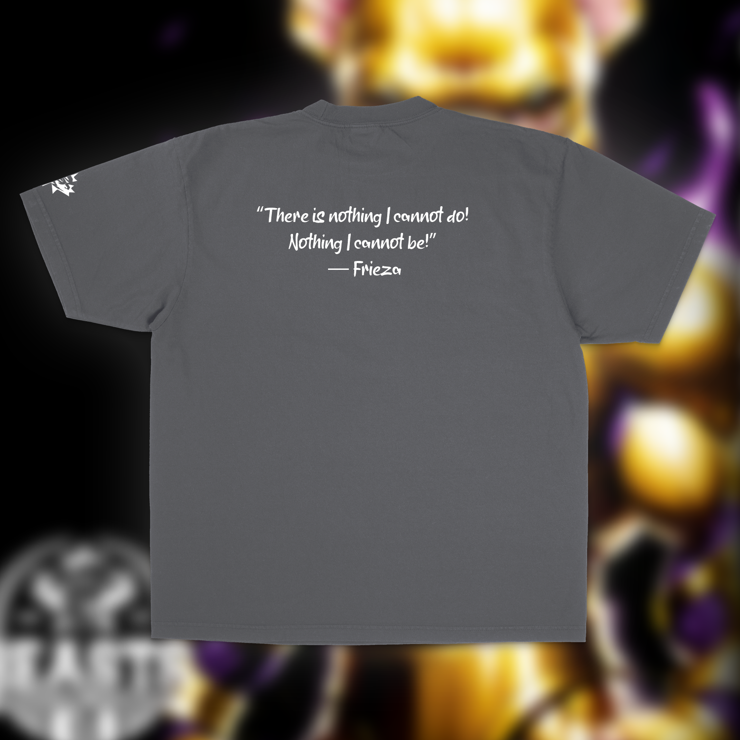 FRIEZA DRAGONBULL Z "PREMIUM" OVERSIZED UNISEX TEE IN SHADOW GREY image 1