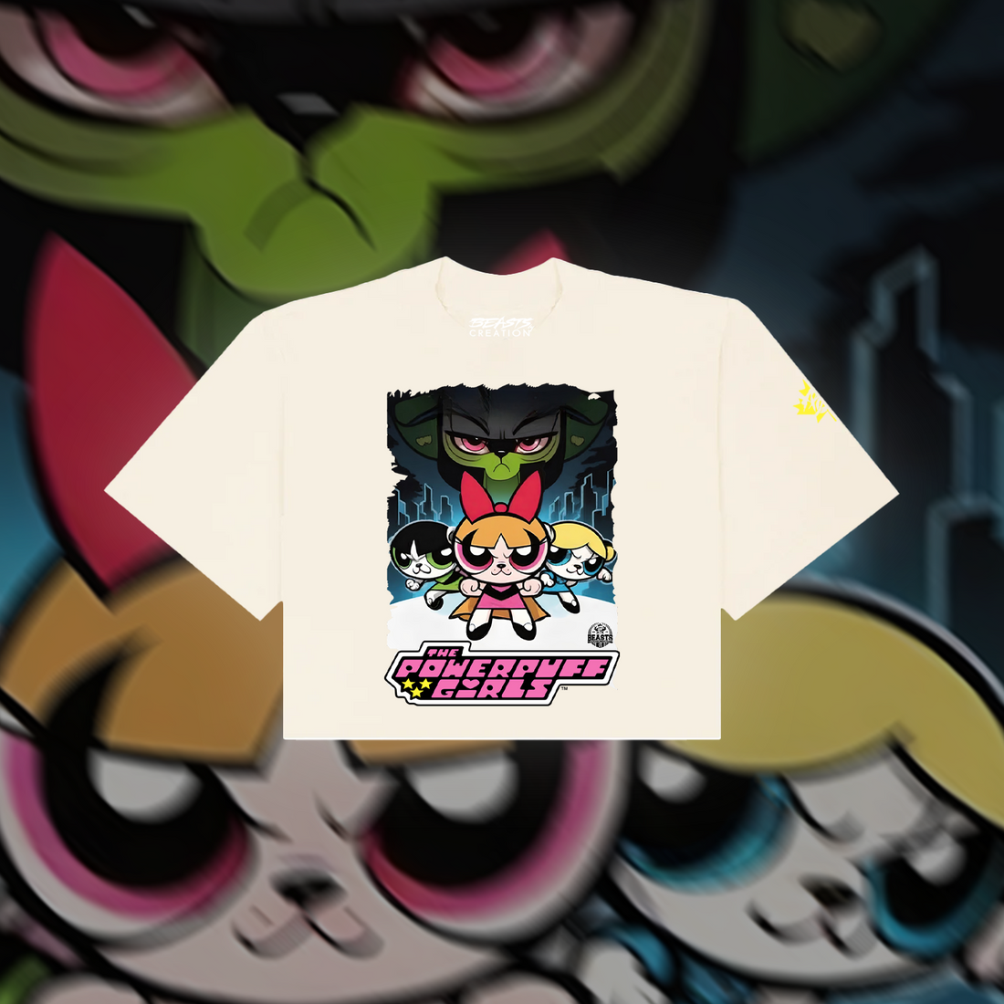 POWERPUFF GIRLS "PREMIUM" CROPTOP IN PEACH image 0