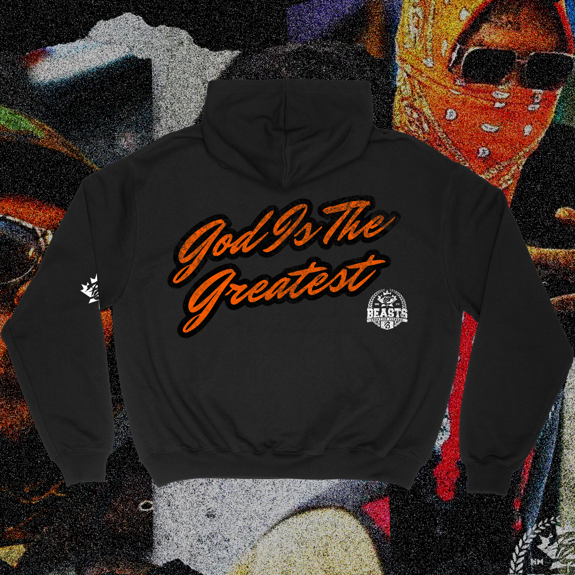 VYBZ KARTEL "AM OUT" PREMIUM" HOODIE IN BLACK image 1