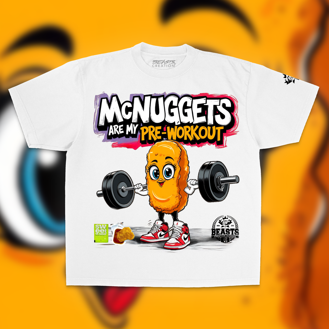 MS. MCNUGGET "PREMIUM" TEE IN WHITE  image 0