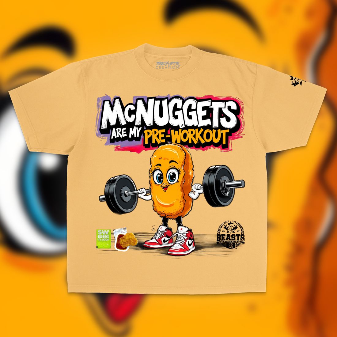 MS. MCNUGGET "PREMIUM" TEE IN WHITE  image 0