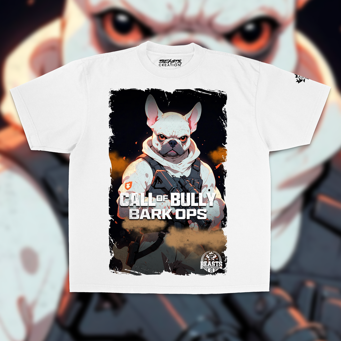 CALL OF BULLY "BARK OPS" PREMIUM TEE IN BLACK image 0