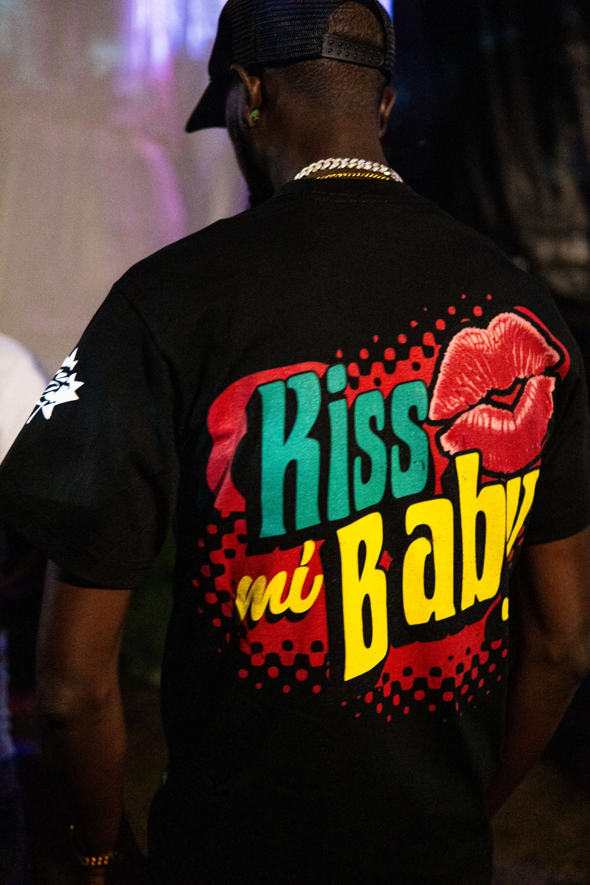 VYBZ KARTEL "KISS MI BABY" PREMIUM" UNISEX TEE IN BLACK image 2