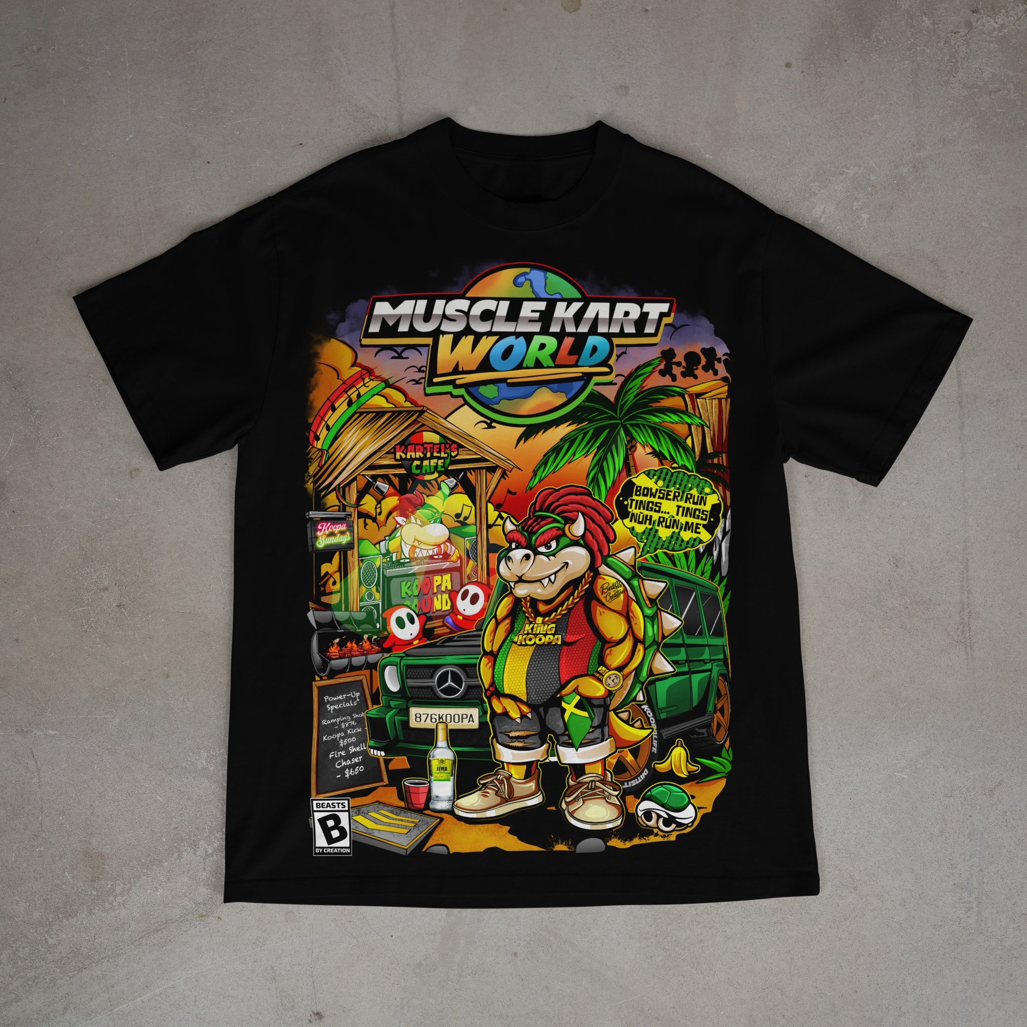 MUSCLE KART - BOWSER - UNISEX TEE