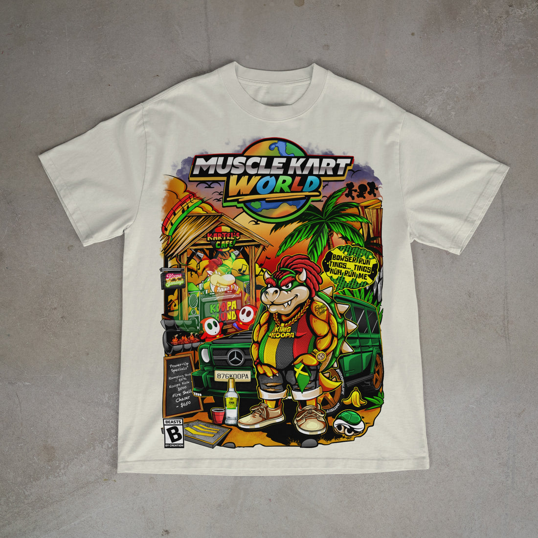 MUSCLE KART - BOWSER - UNISEX TEE