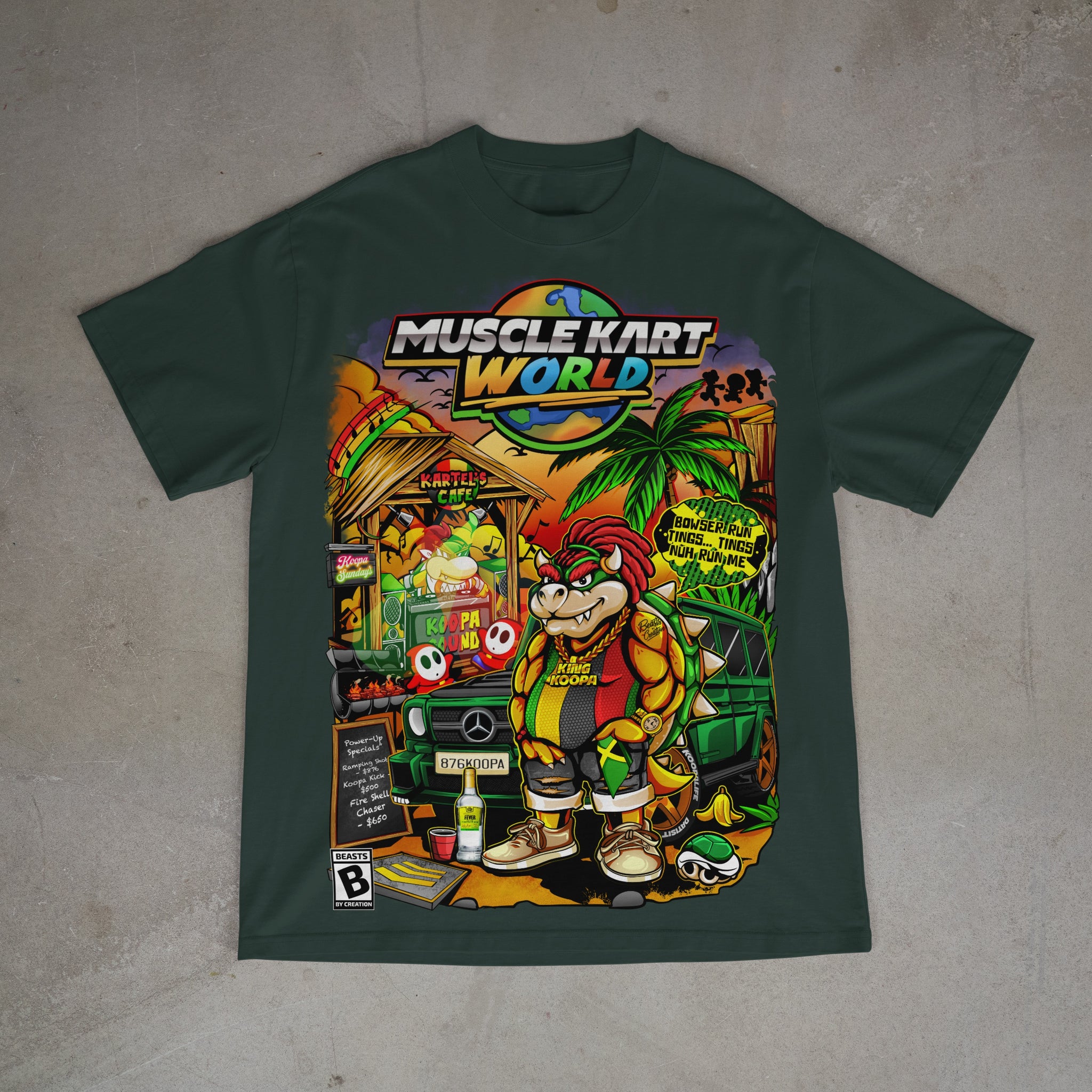 MUSCLE KART - BOWSER - "PREMIUM" UNISEX TEE