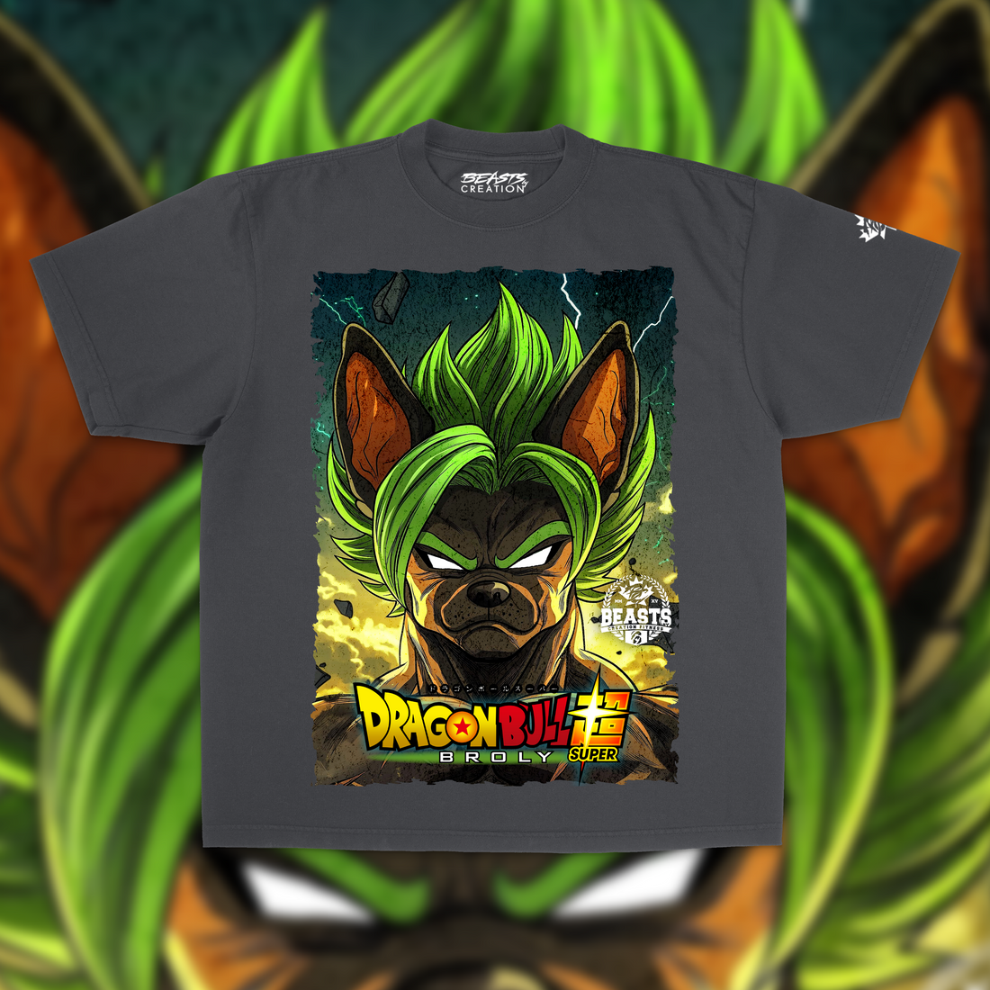 BROLY "DRAGONBULLZ" PREMIUM TEE IN BLACK  image 0