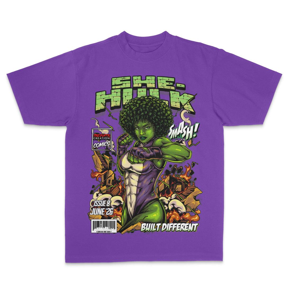 "BUILT DIFFERENT" (BC COMICS: ISSUE 8) - UNISEX TEE