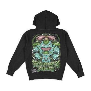 "EVOLUTION IS EARNED" - BULBASUAR - "HOODIE"