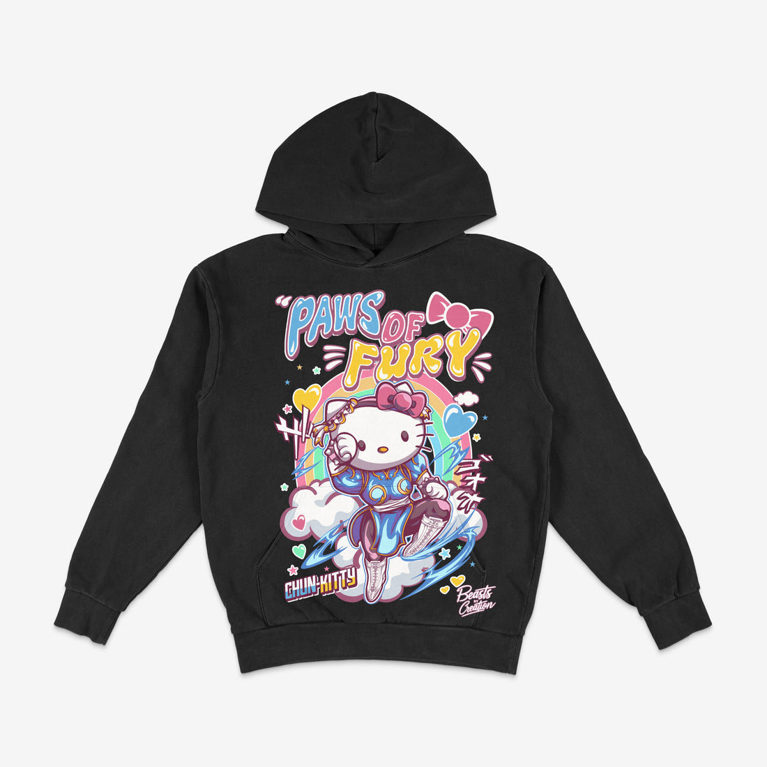 PAWS OF FURY "CHUN KITTY" HOODIE