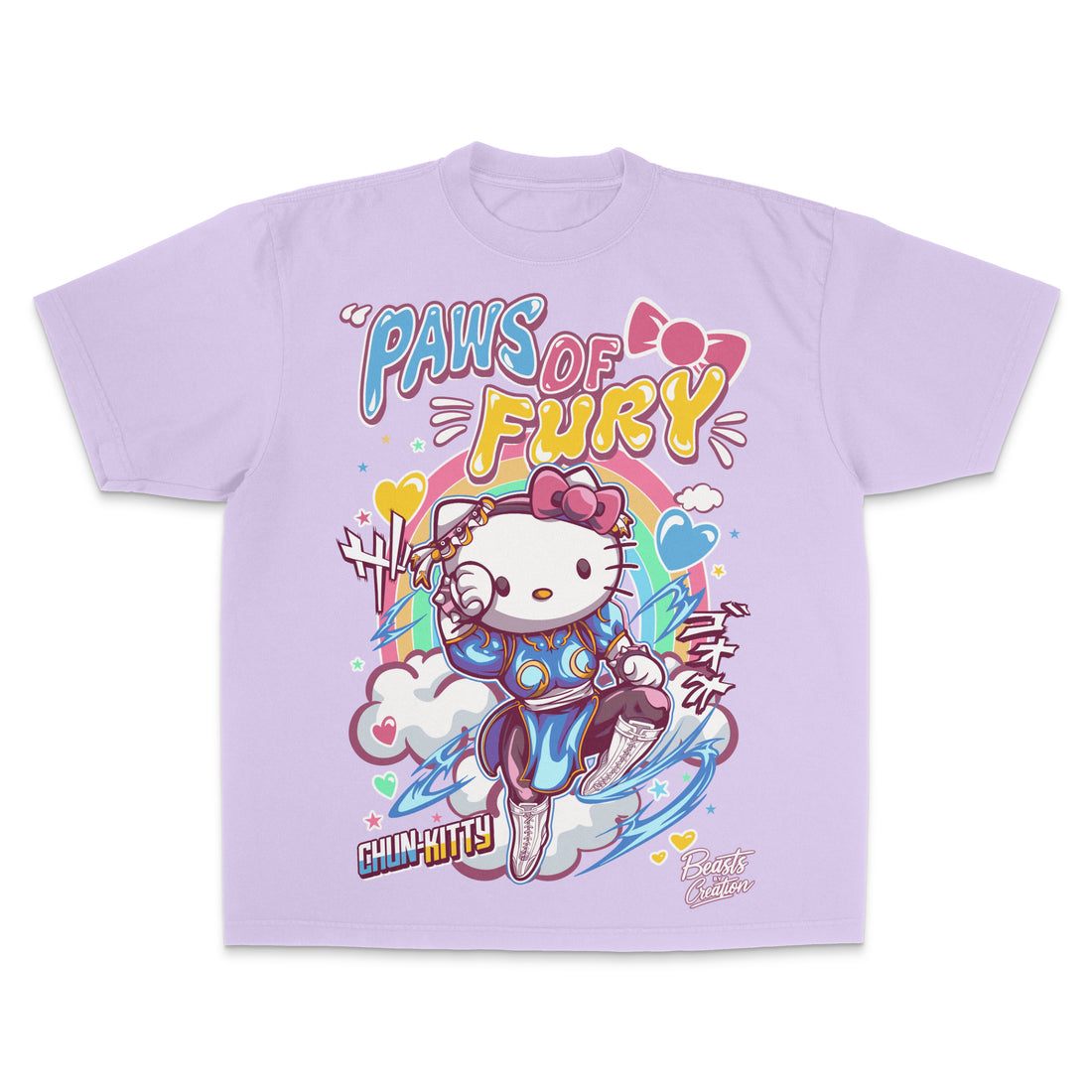 CHUN KITTY - PAWS OF FURY "UNISEX TEE"