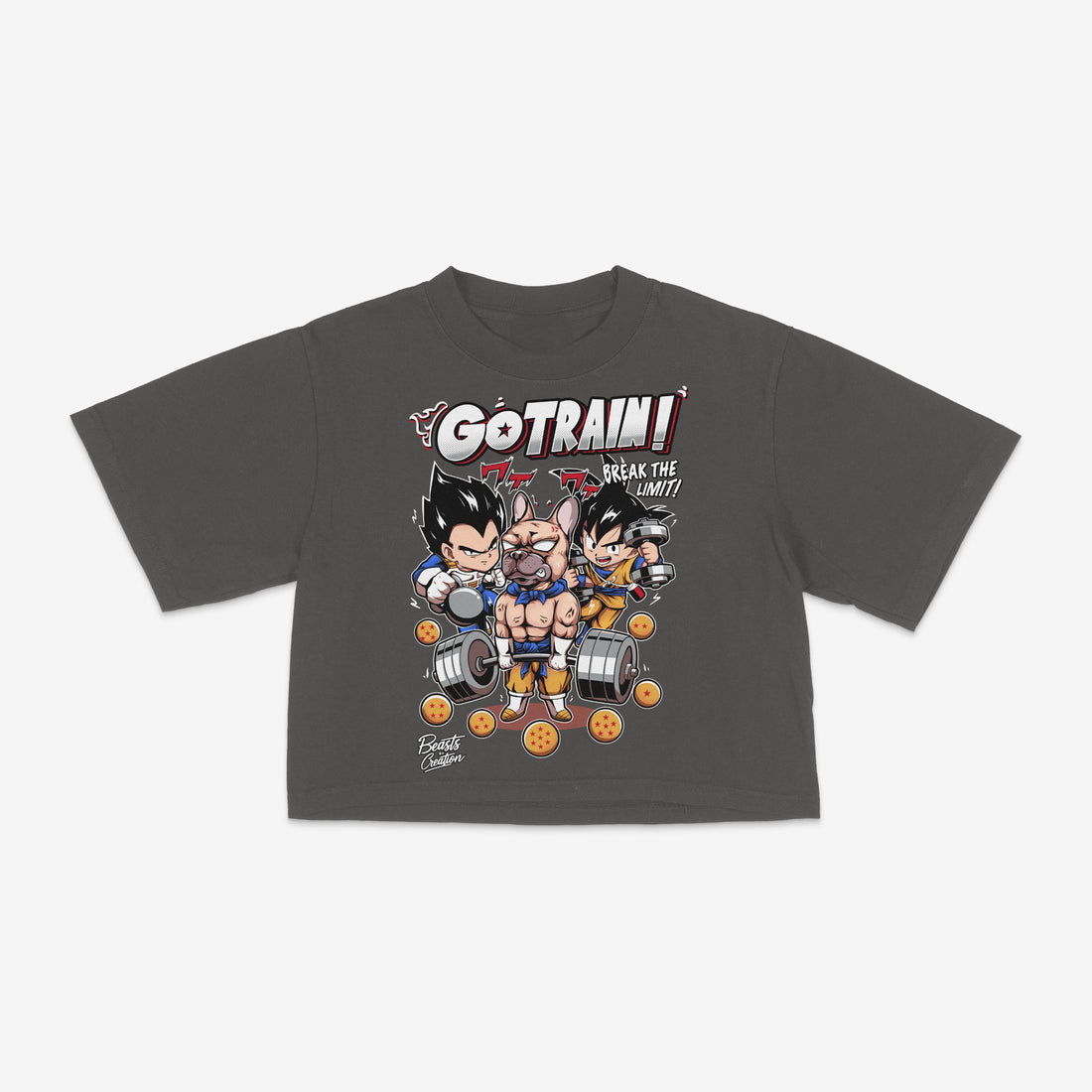 DRAGONBALL DAIMA - BIGGIE - GO TRAIN! "CROP TEE"