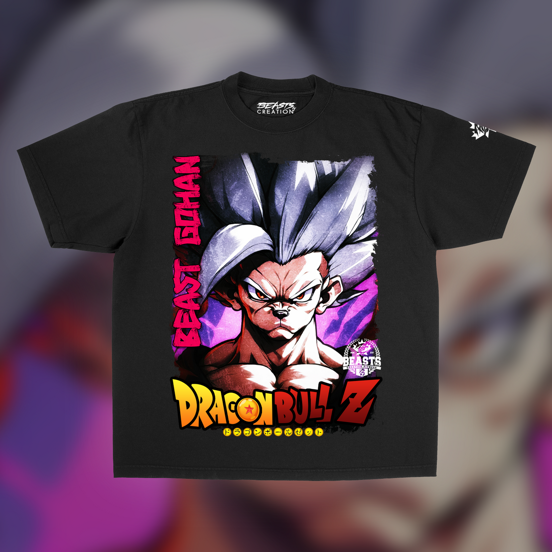 BEAST GOHAN DRAGONBULL Z "PREMIUM" OVERSIZED UNISEX TEE