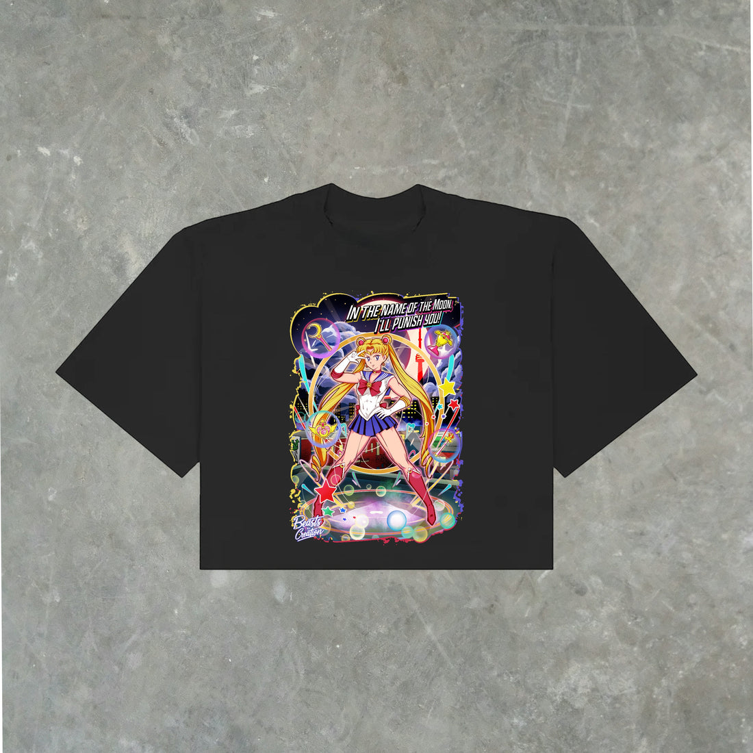 "IN THE NAME OF THE MOON" - CROP TEE