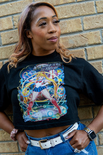 "IN THE NAME OF THE MOON" - CROP TEE