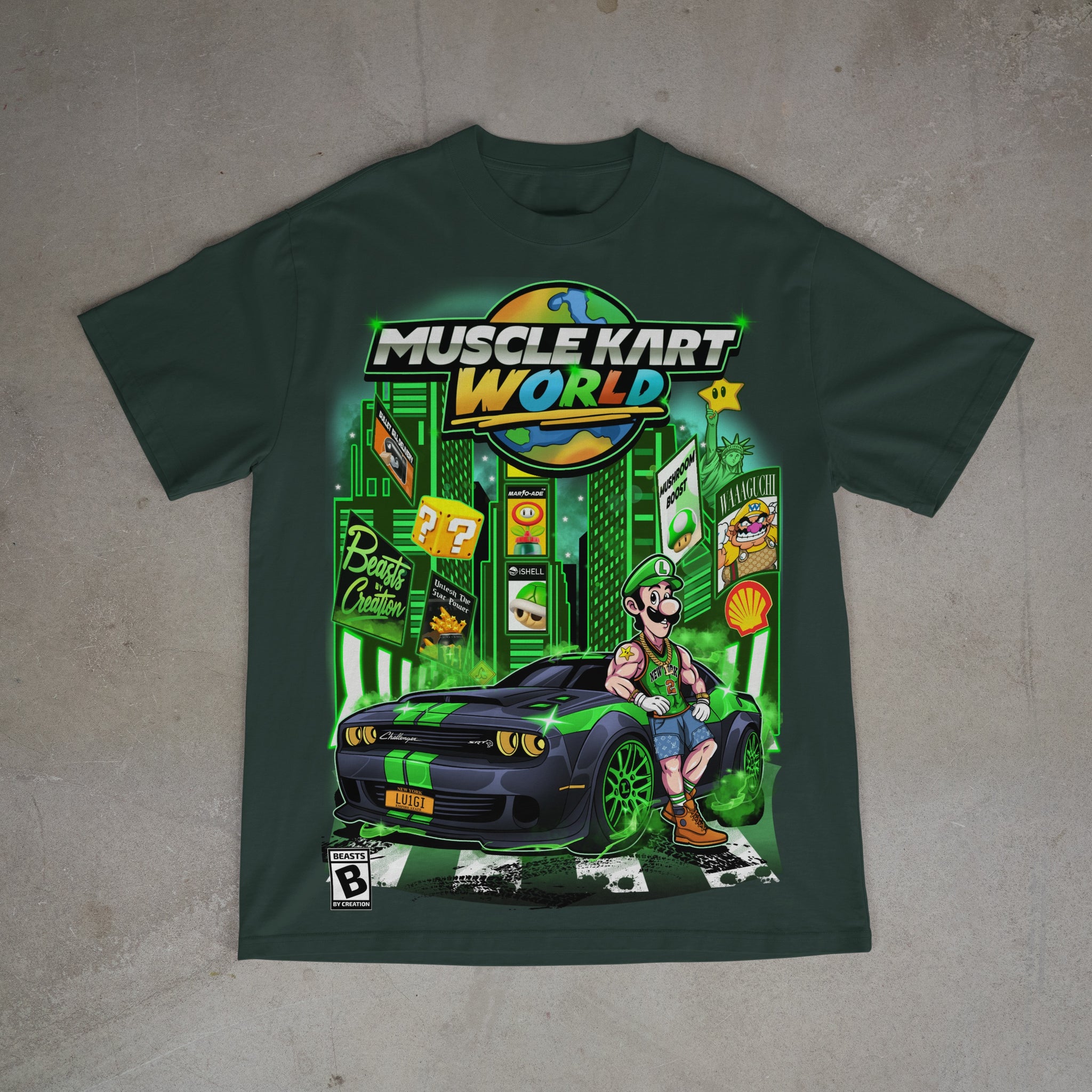 MUSCLE KART - LUIGI - "PREMIUM" UNISEX TEE
