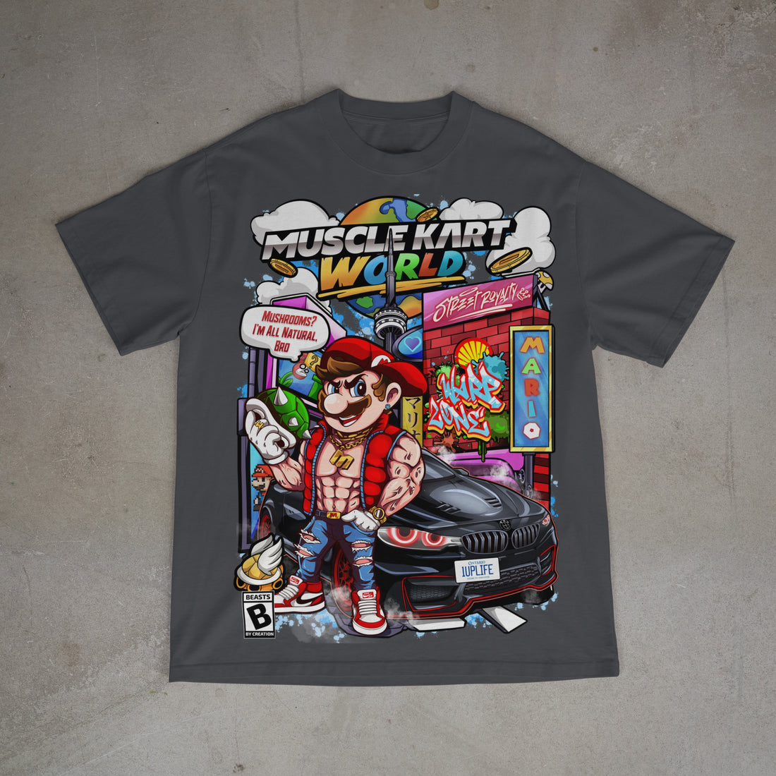 MUSCLE KART - MARIO - "UNISEX TEE"