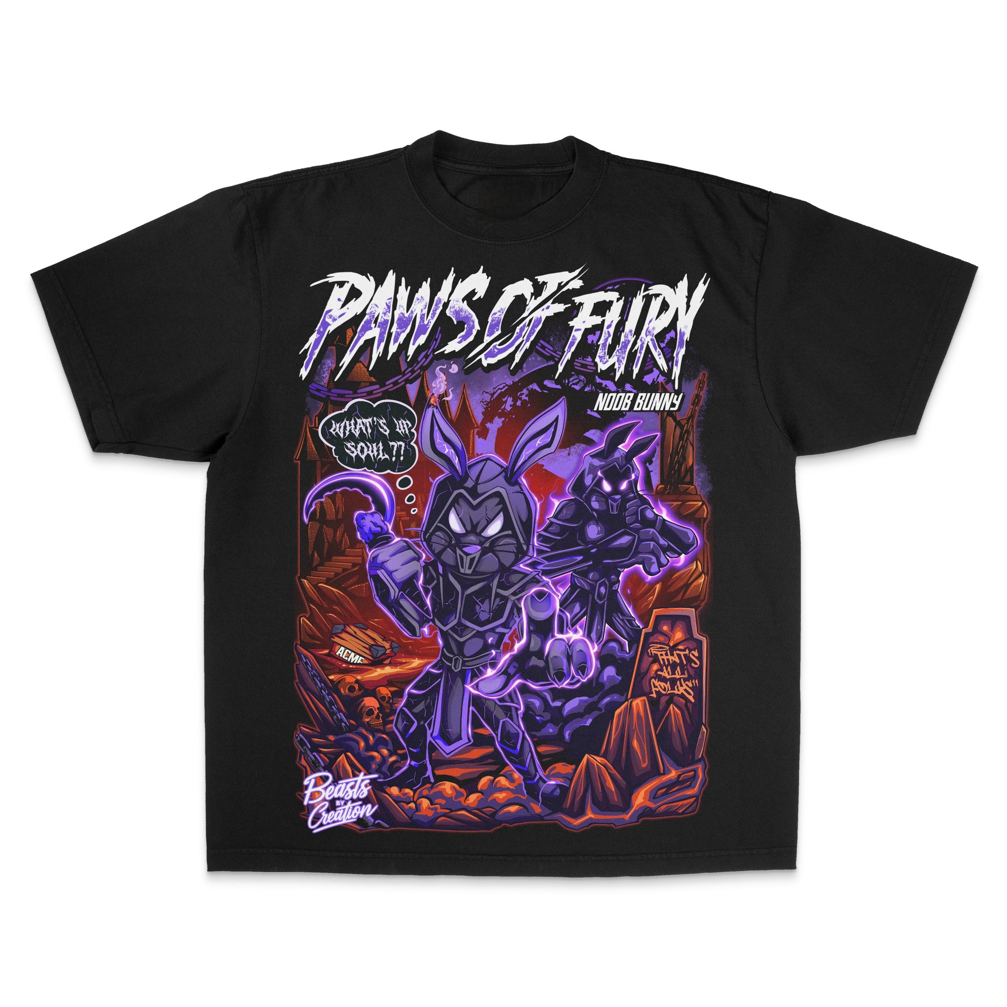 PAWS OF FURY - NOOB BUNNY - "UNISEX TEE"