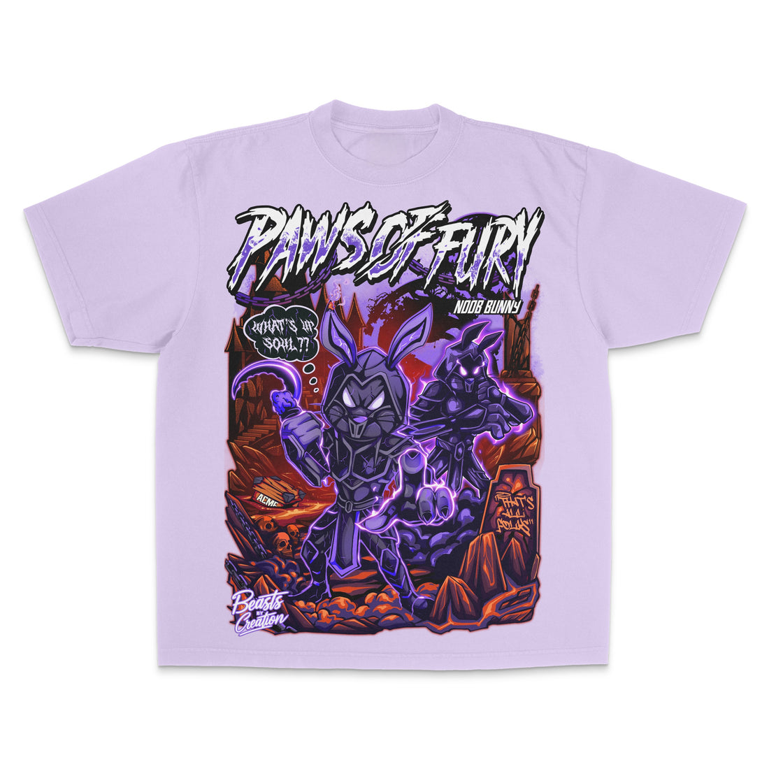 PAWS OF FURY - NOOB BUNNY - "UNISEX TEE"