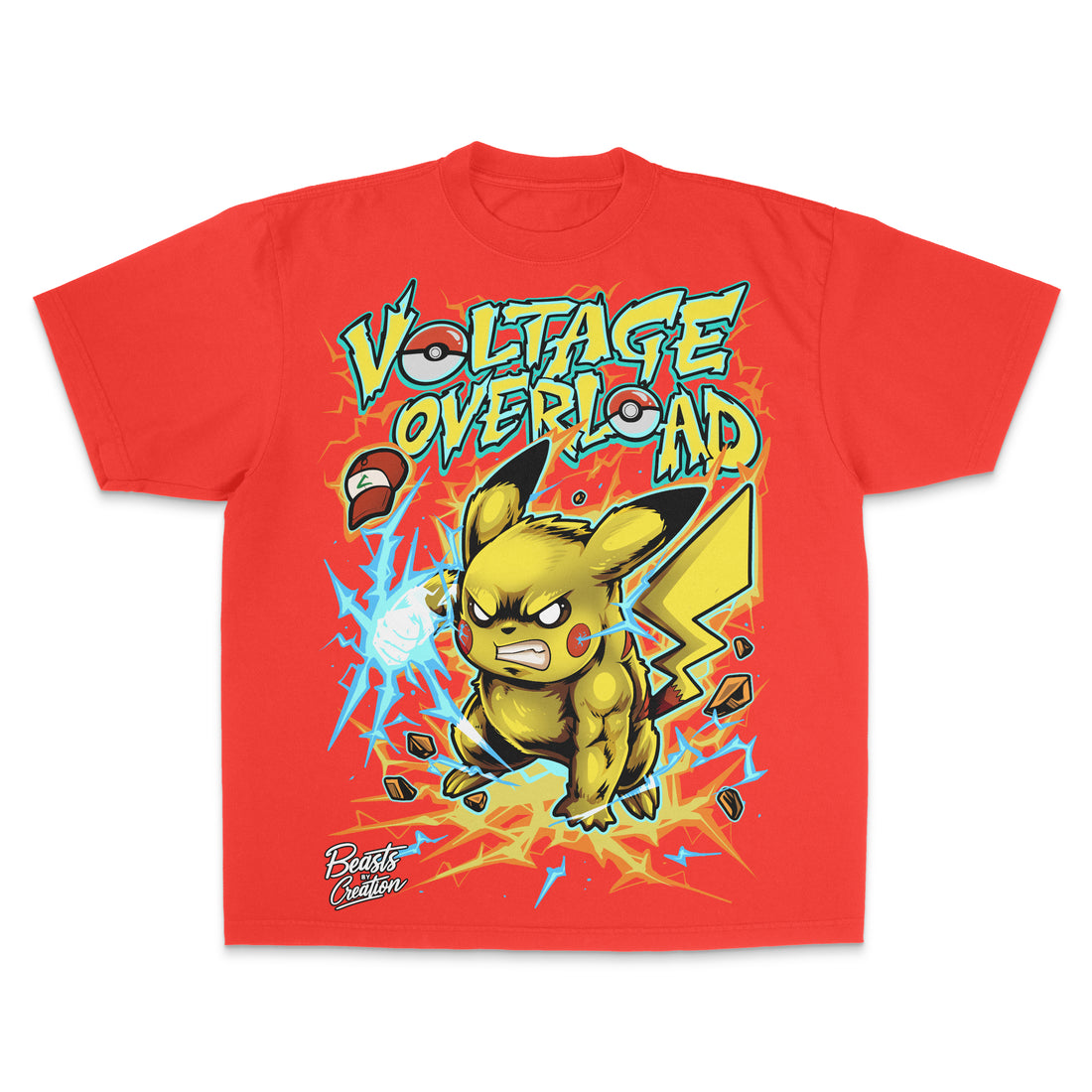 "VOLTAGE OVERLOAD" - PIKACHU - "UNISEX TEE"