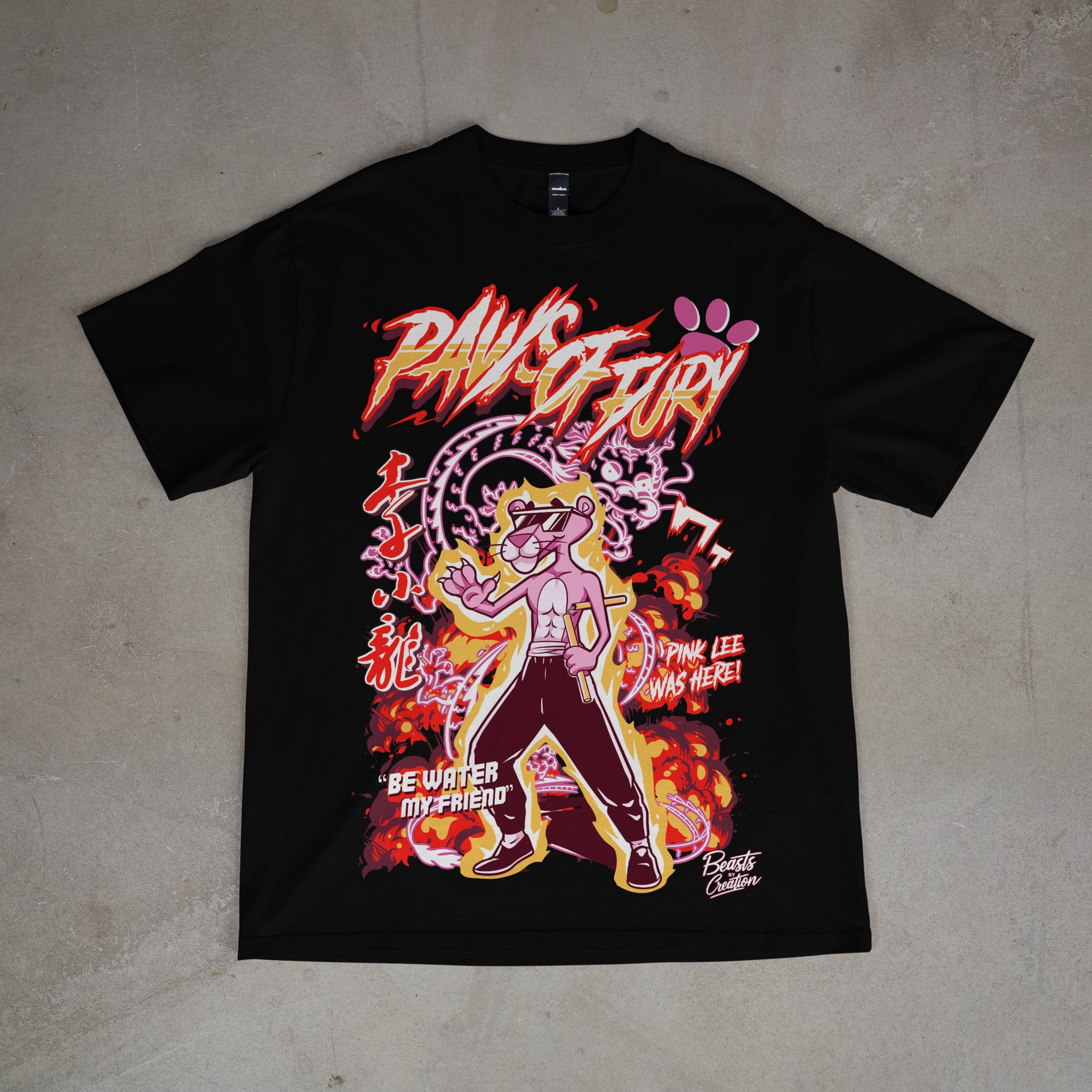 PAWS OF FURY - PINK PANTHER - "PREMIUM" UNISEX TEE
