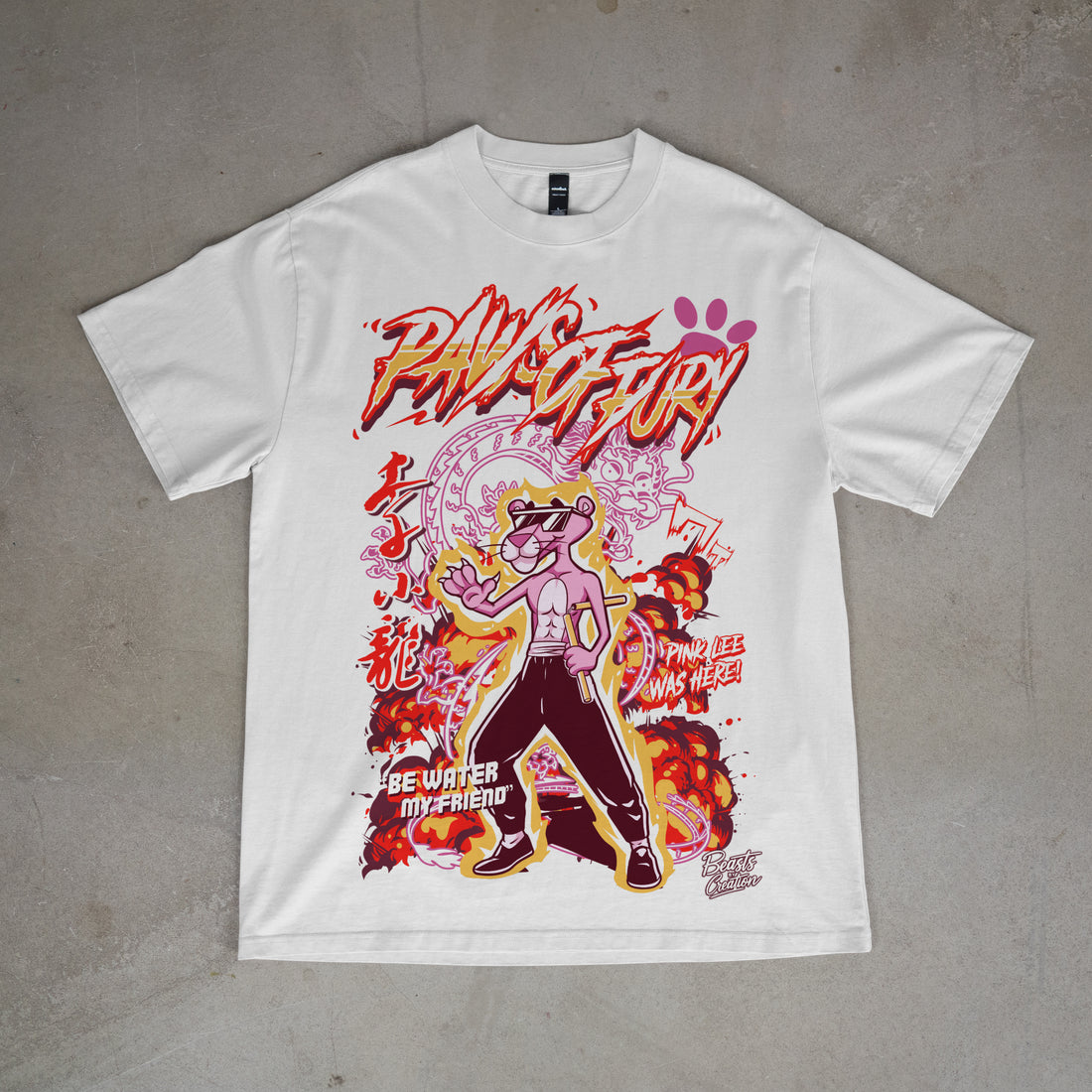 PAWS OF FURY - PINK PANTHER - "PREMIUM" UNISEX TEE