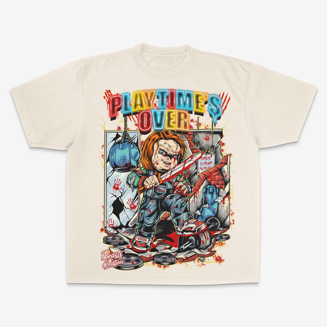 "PLAYTIME'S OVER" - UNISEX TEE