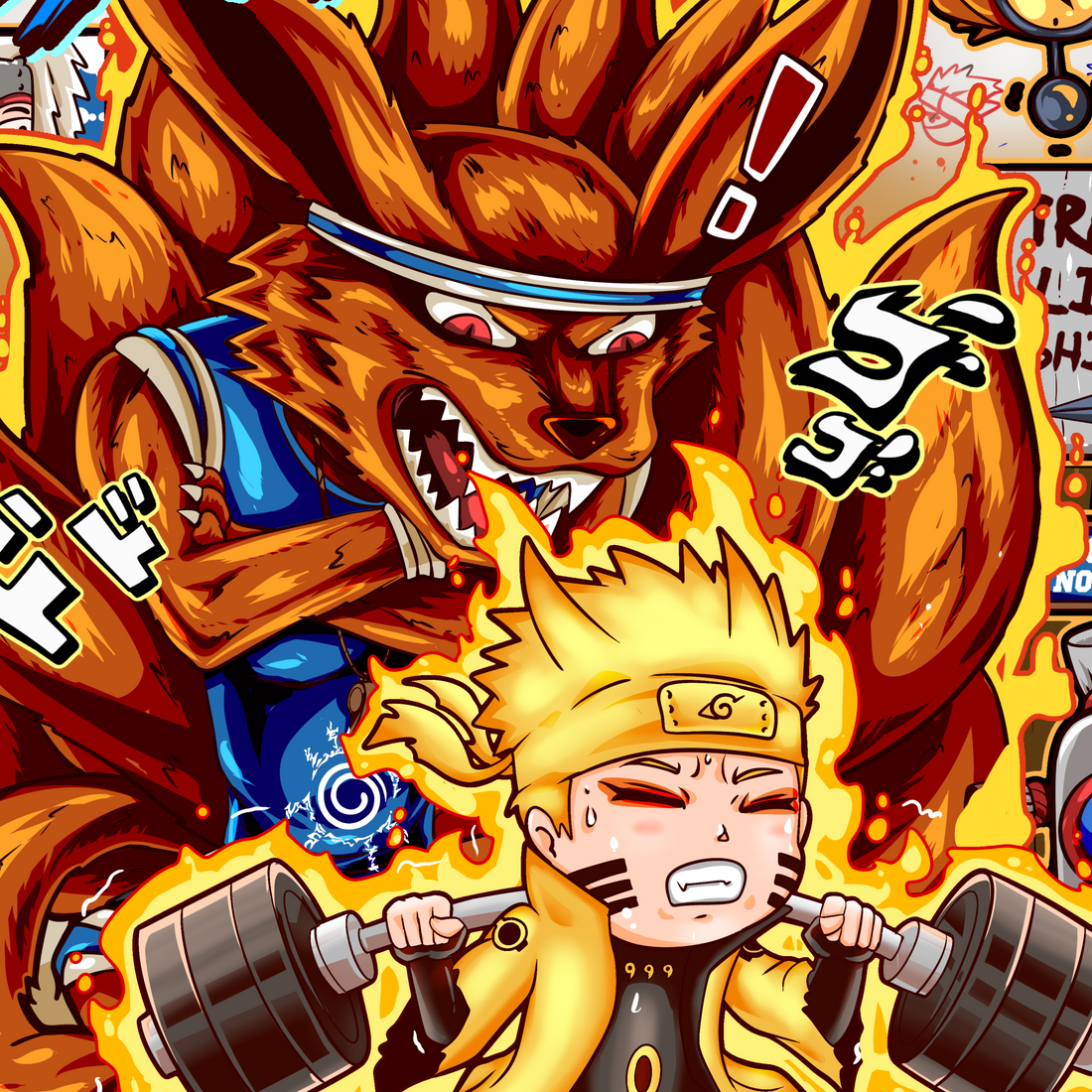 UNLEASH THE BEAST - NARUTO - "UNISEX TEE"