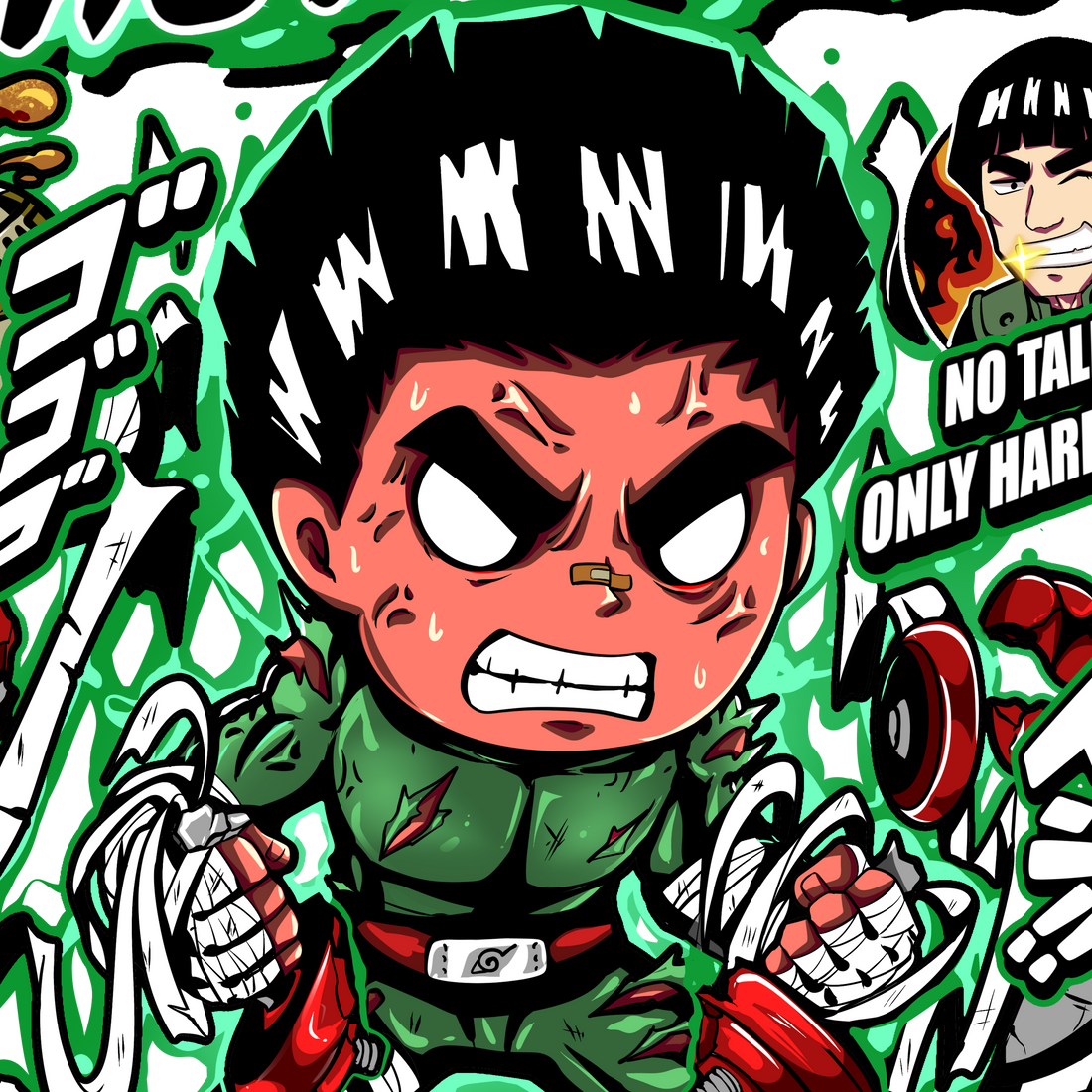 5TH GATE ACTIVATED - ROCK LEE - "UNISEX TEE"