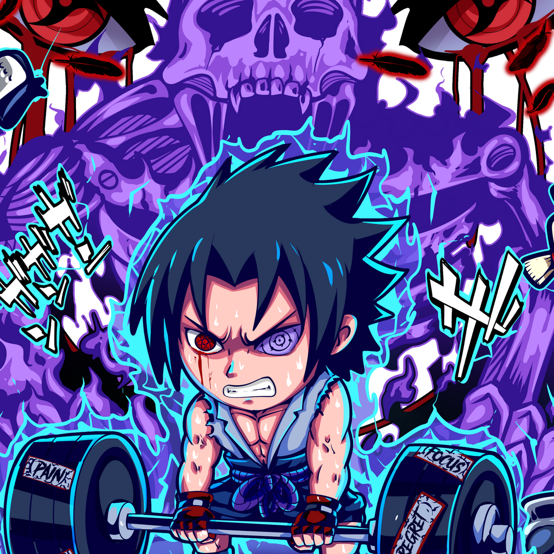 PAIN BUILT ME - SASUKE - "UNISEX TEE"