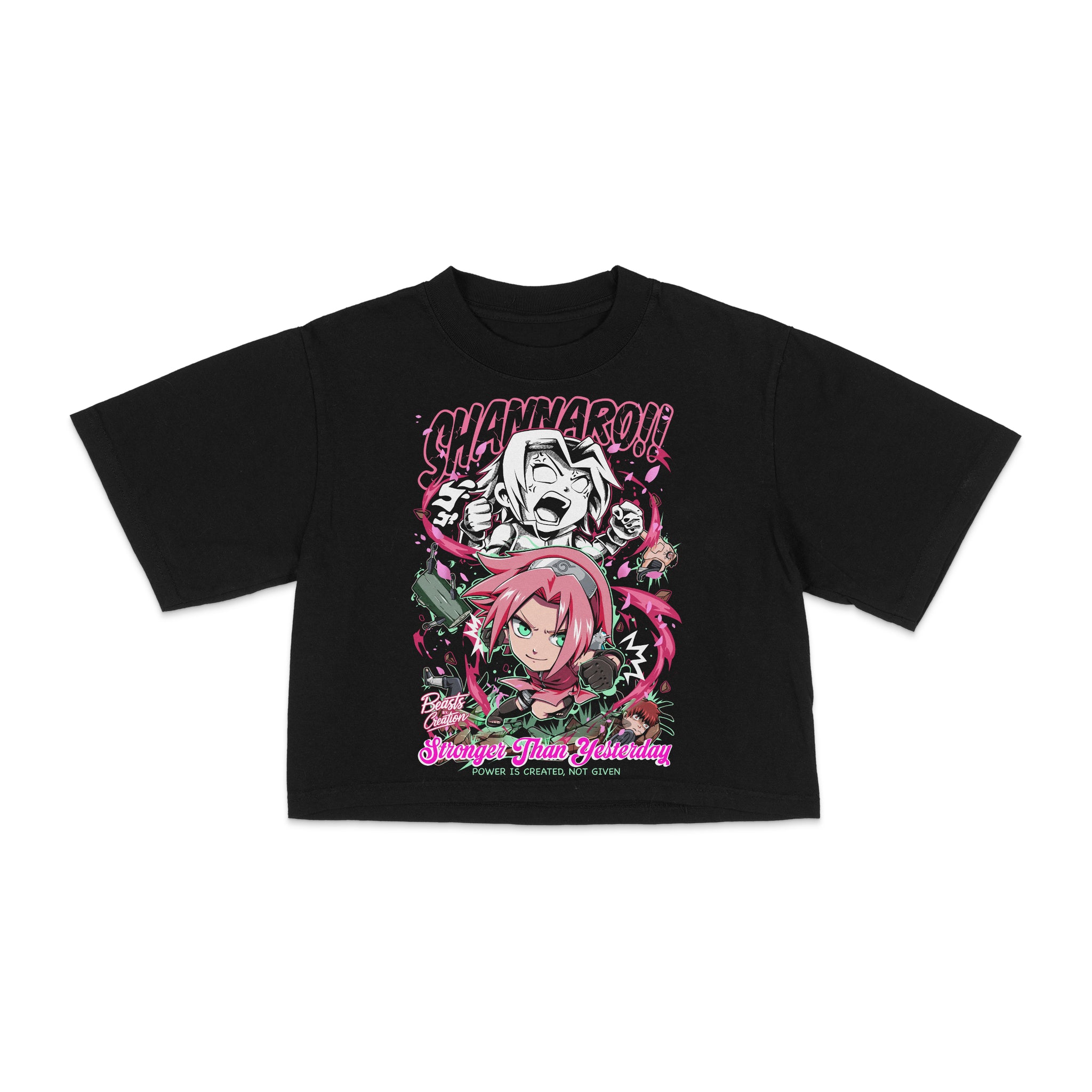 SHANNARO - SAKURA  "CROP TEE"