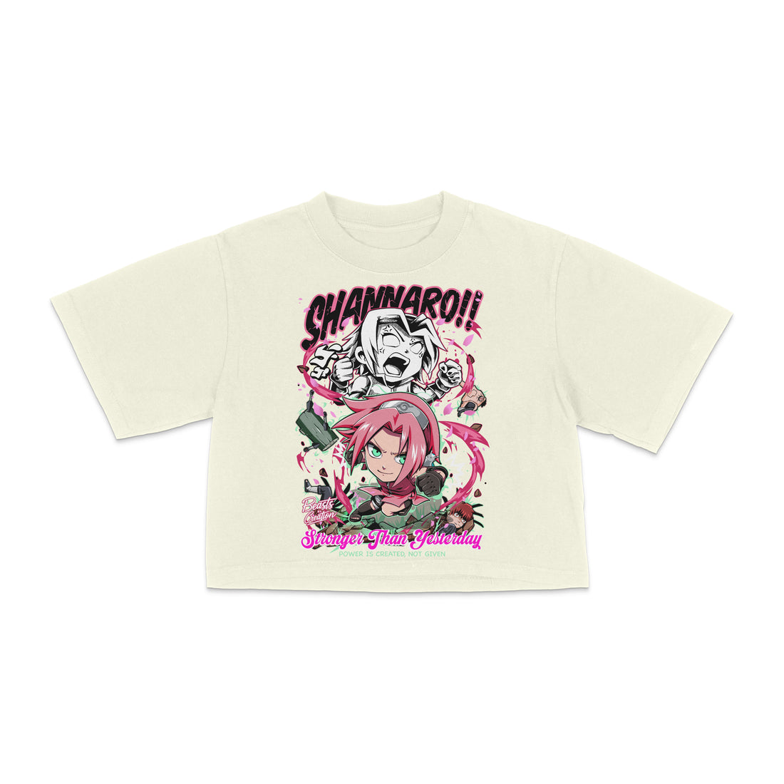 SHANNARO - SAKURA  "CROP TEE"