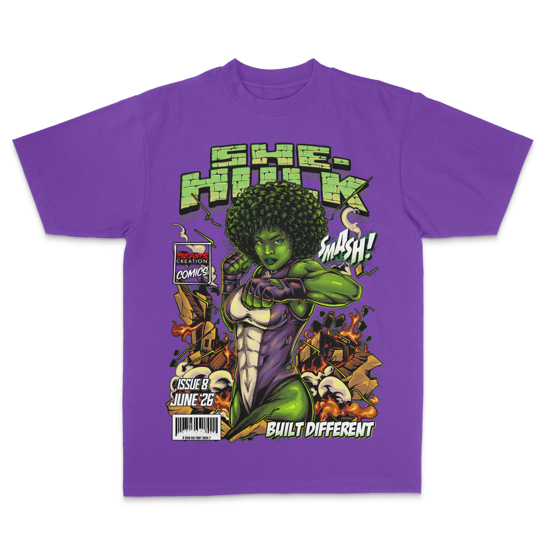 "BUILT DIFFERENT" - SHE HULK - "UNISEX TEE"