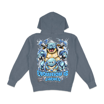 "EVOLUTION IS EARNED" - SQUIRTLE - "HOODIE"