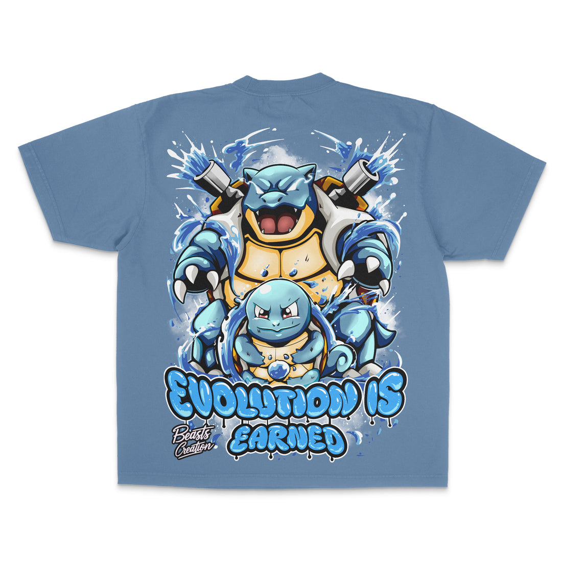 "EVOLUTION IS EARNED" - SQUIRTLE - "UNISEX TEE"