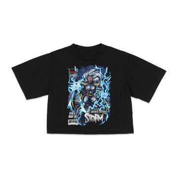 "QUEEN OF THE SKIES" - STORM -  "CROP TEE"