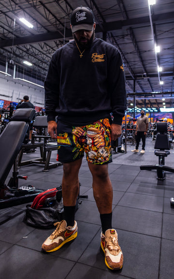 "SWOLEANZA" - MESH SHORTS