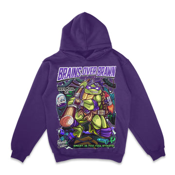 "BRAINS OVER BRAWN" - DONATELLO - HOODIE