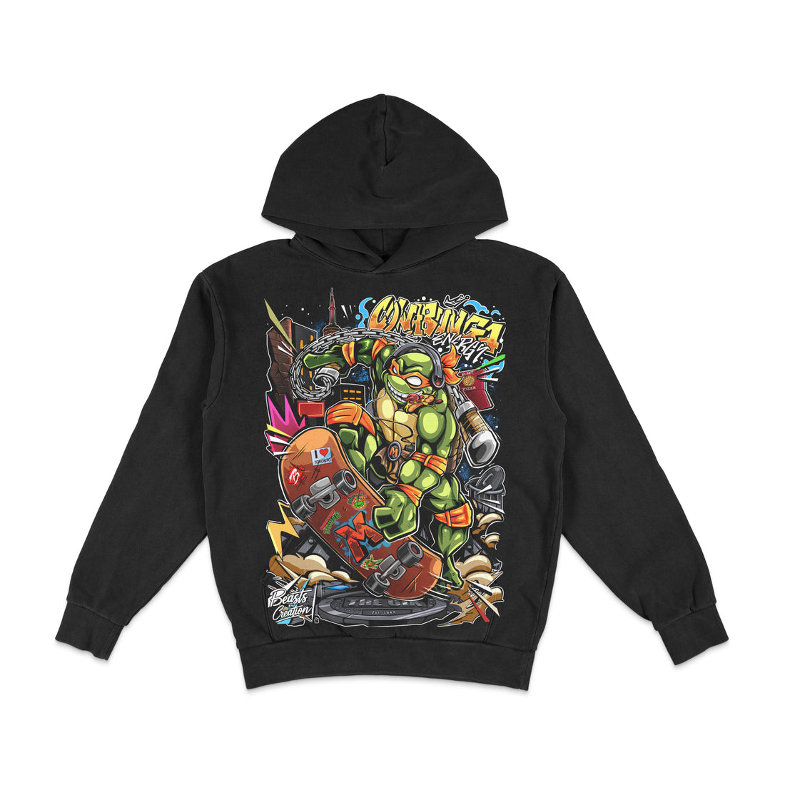 "COWABUNGA ENERGY" - MICHAELANGELO - HOODIE