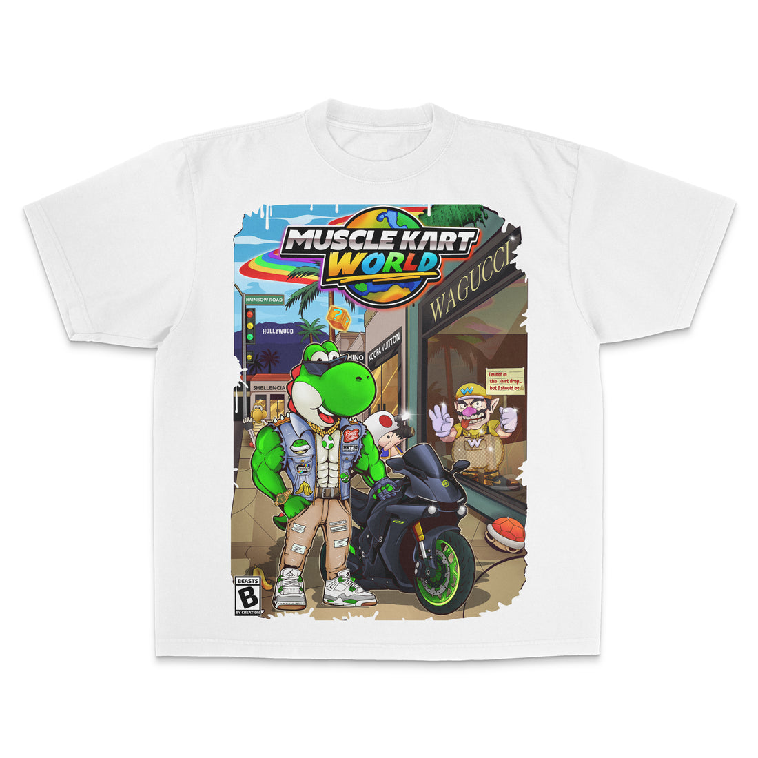 MUSCLE KART - YOSHI - "PREMIUM" UNISEX TEE