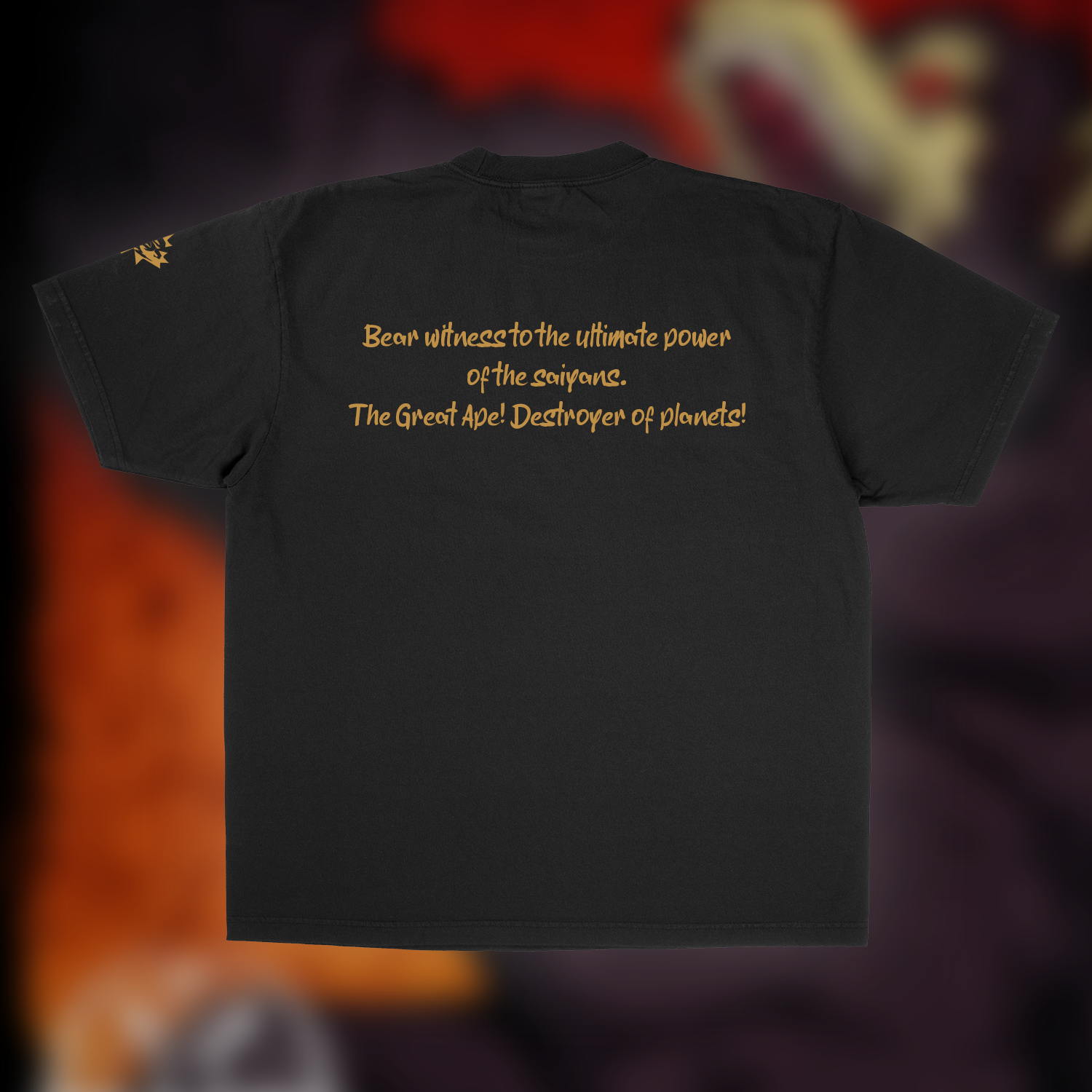 GREAT APE DRAGONBULL Z "PREMIUM" OVERSIZED UNISEX TEE IN CHOCOLATE  image 1